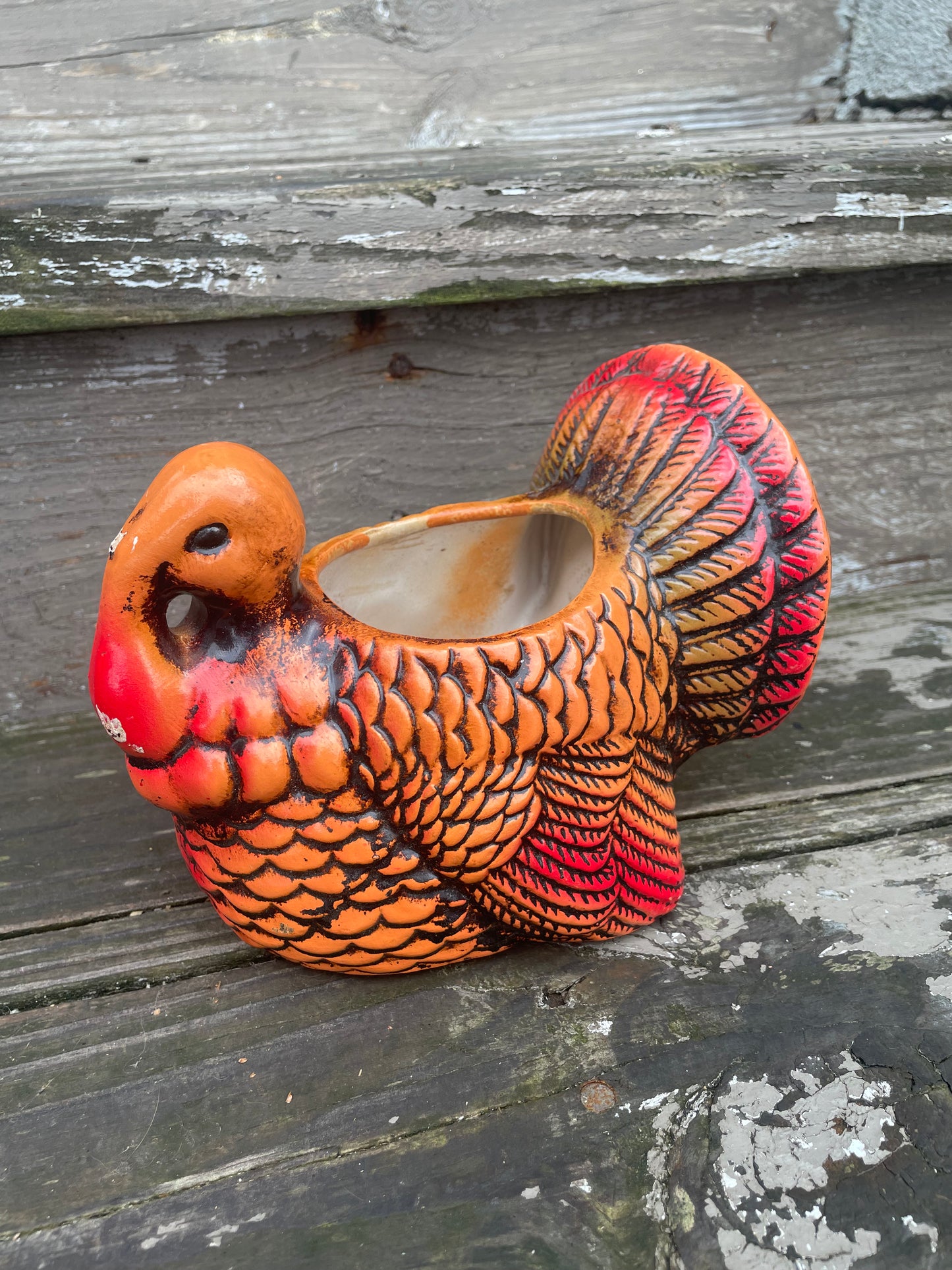 Bell Ceramic Turkey Planter