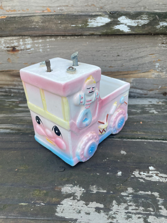 My Neil Baby Firetruck Planter and Music Box