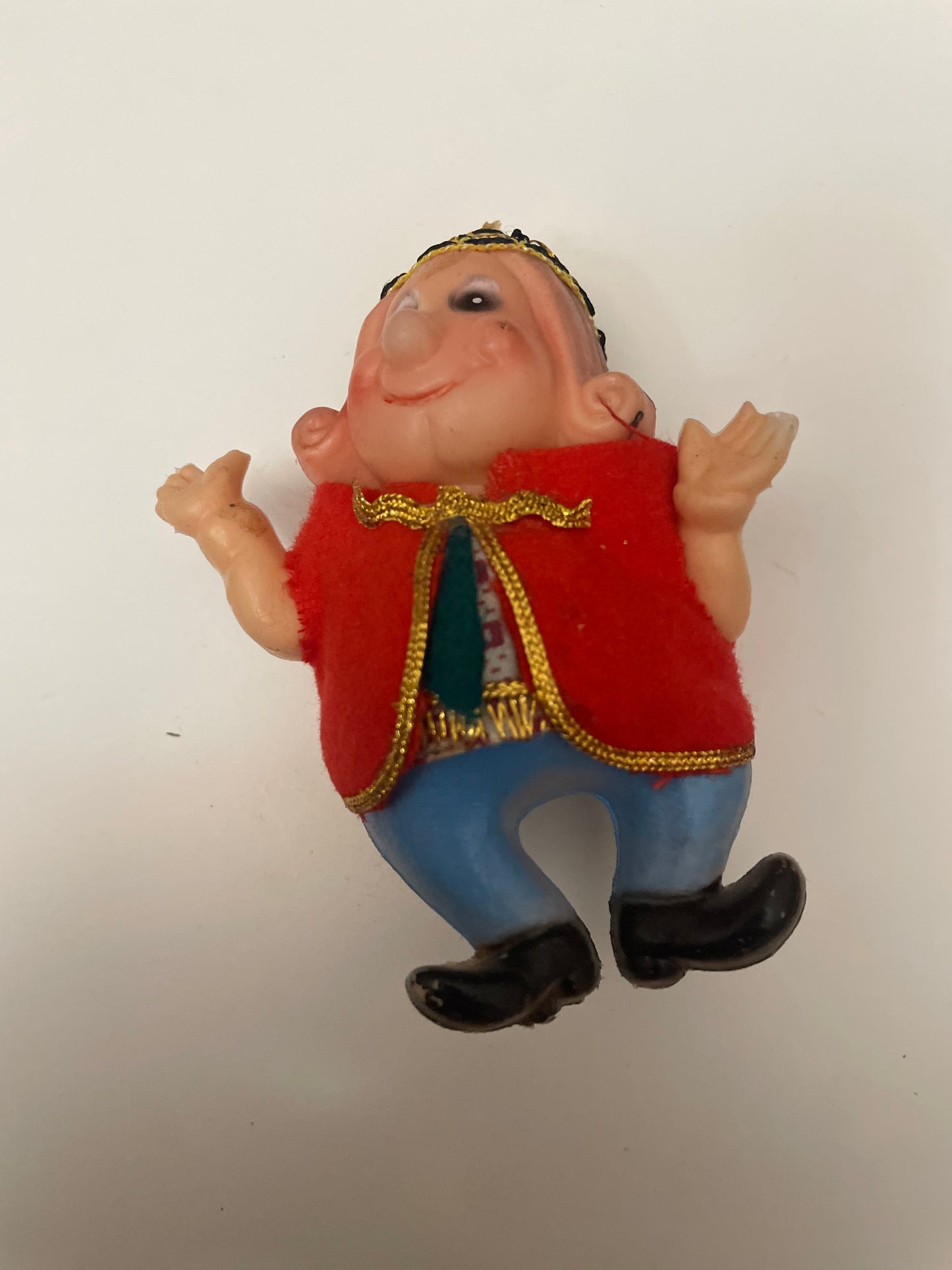 Vintage Blowmold Jester Ornament