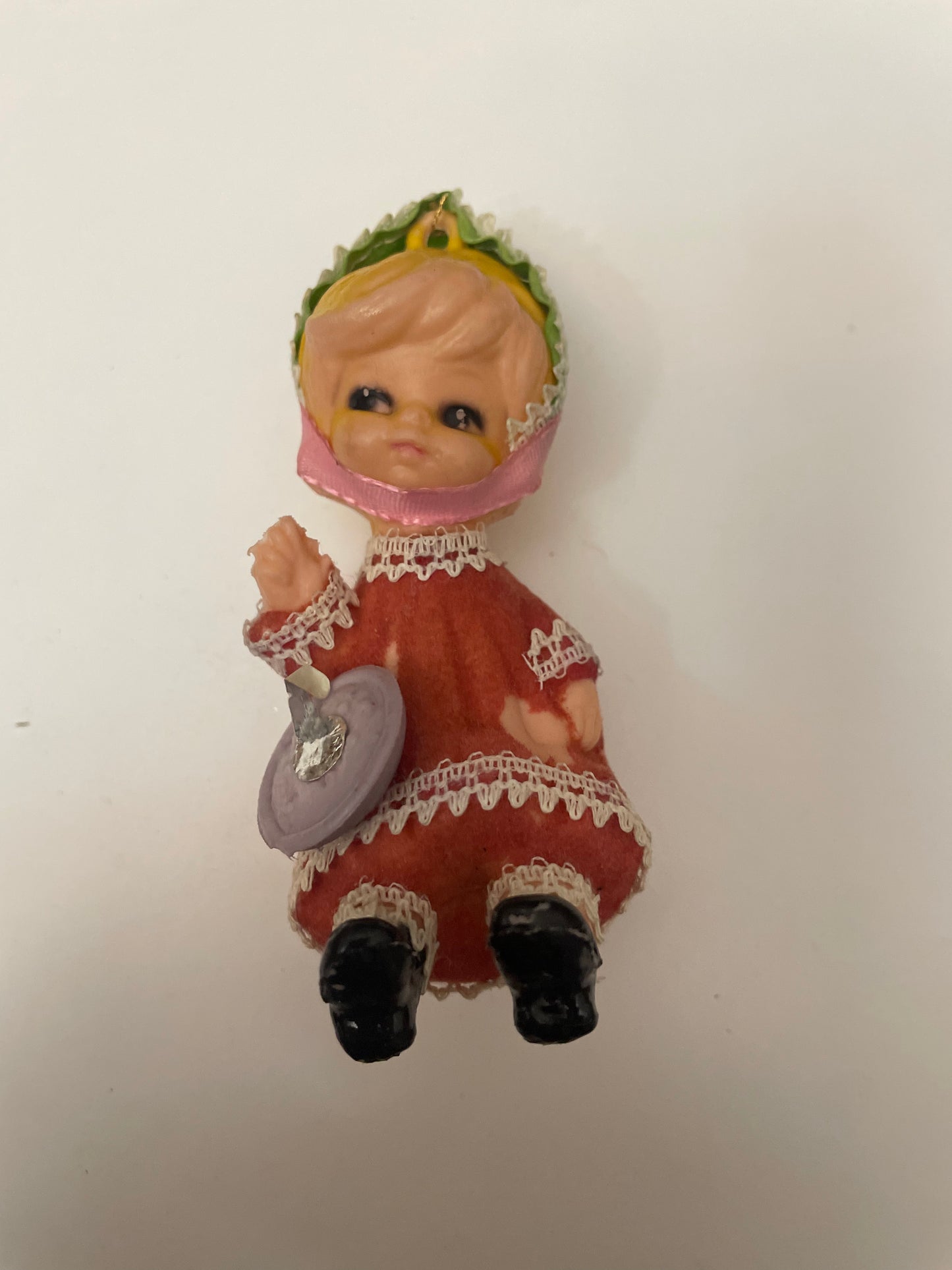 Vintage Blowmold Doll Ornament