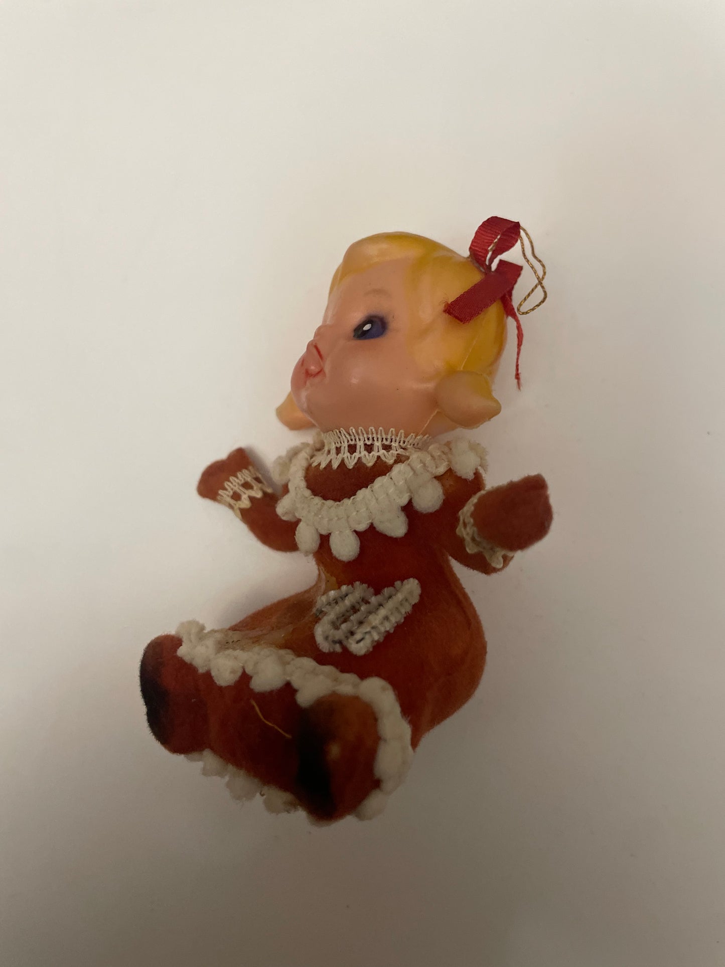 Vintage Blowmold Doll Ornament