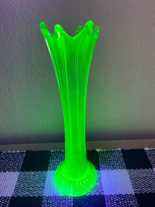 Uranium 6 Finger 10” Vase