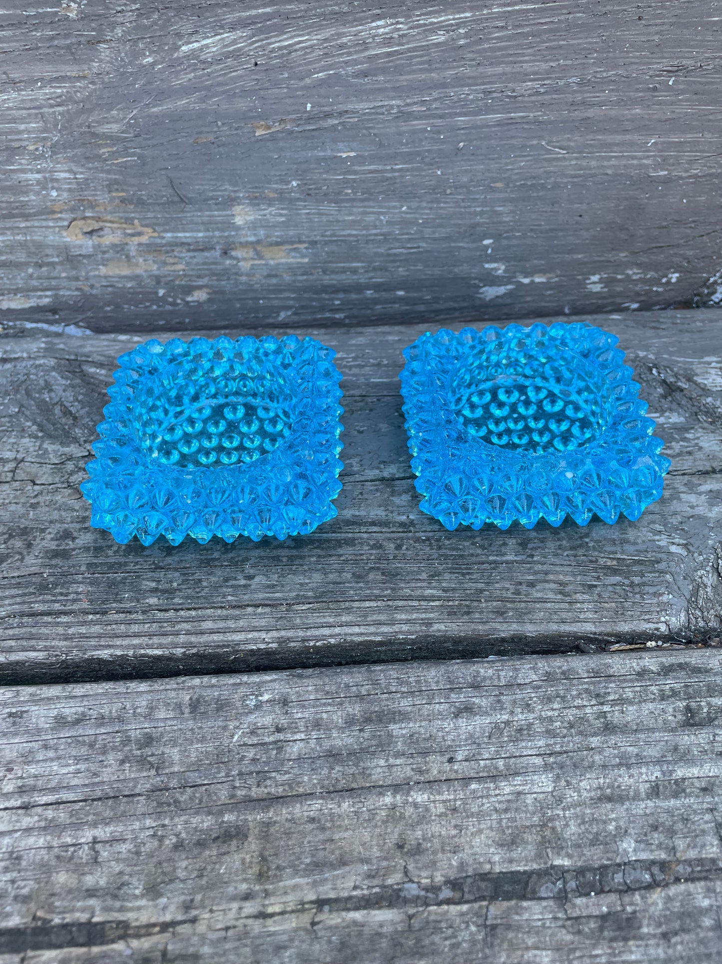 Set of 2 Hobnail Salt Cellars