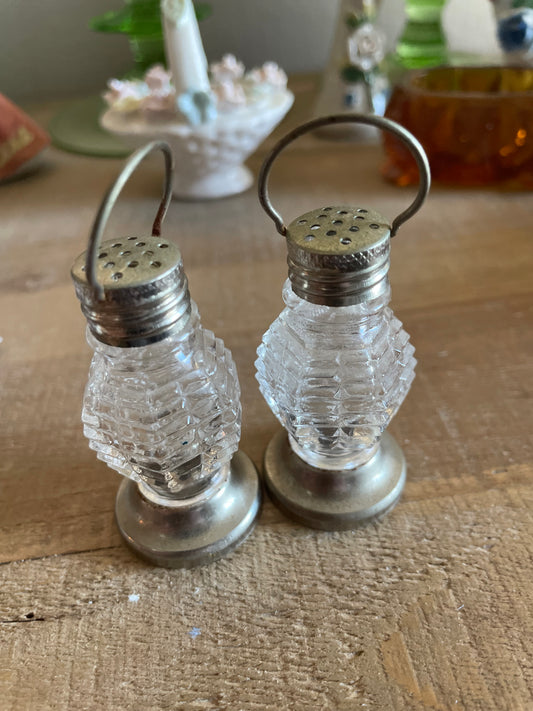 Mini Glass Salt and Pepper Shaker