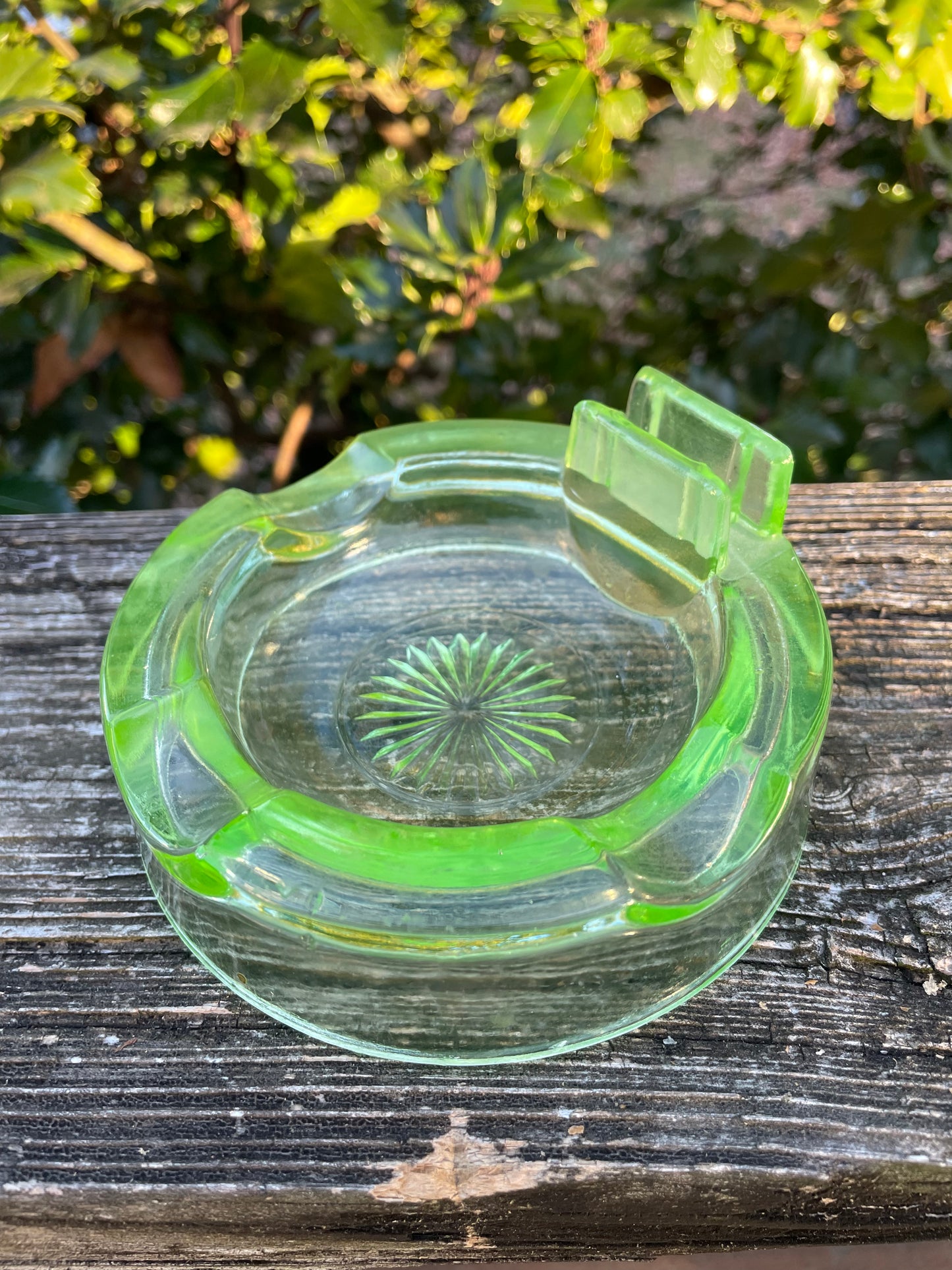 Uranium Glass Ashtray