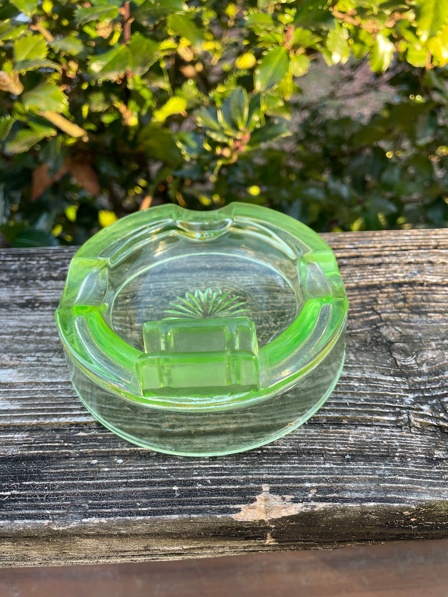 Uranium Glass Ashtray