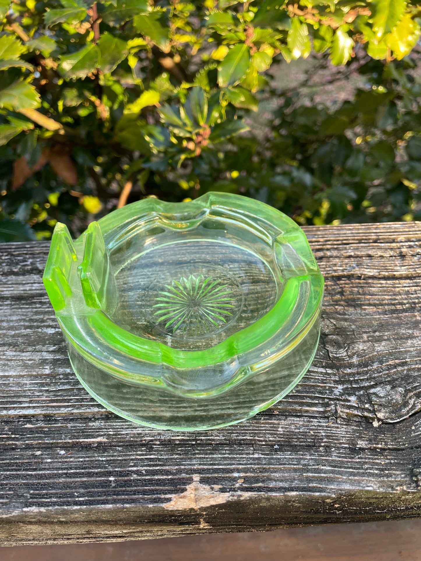 Uranium Glass Ashtray