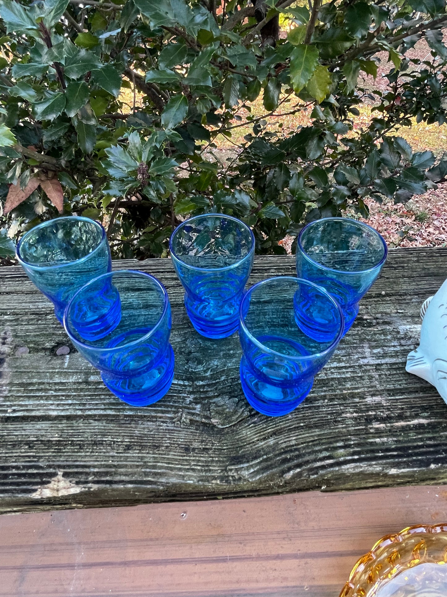 5 Italian Glass ~ Shot Glasses