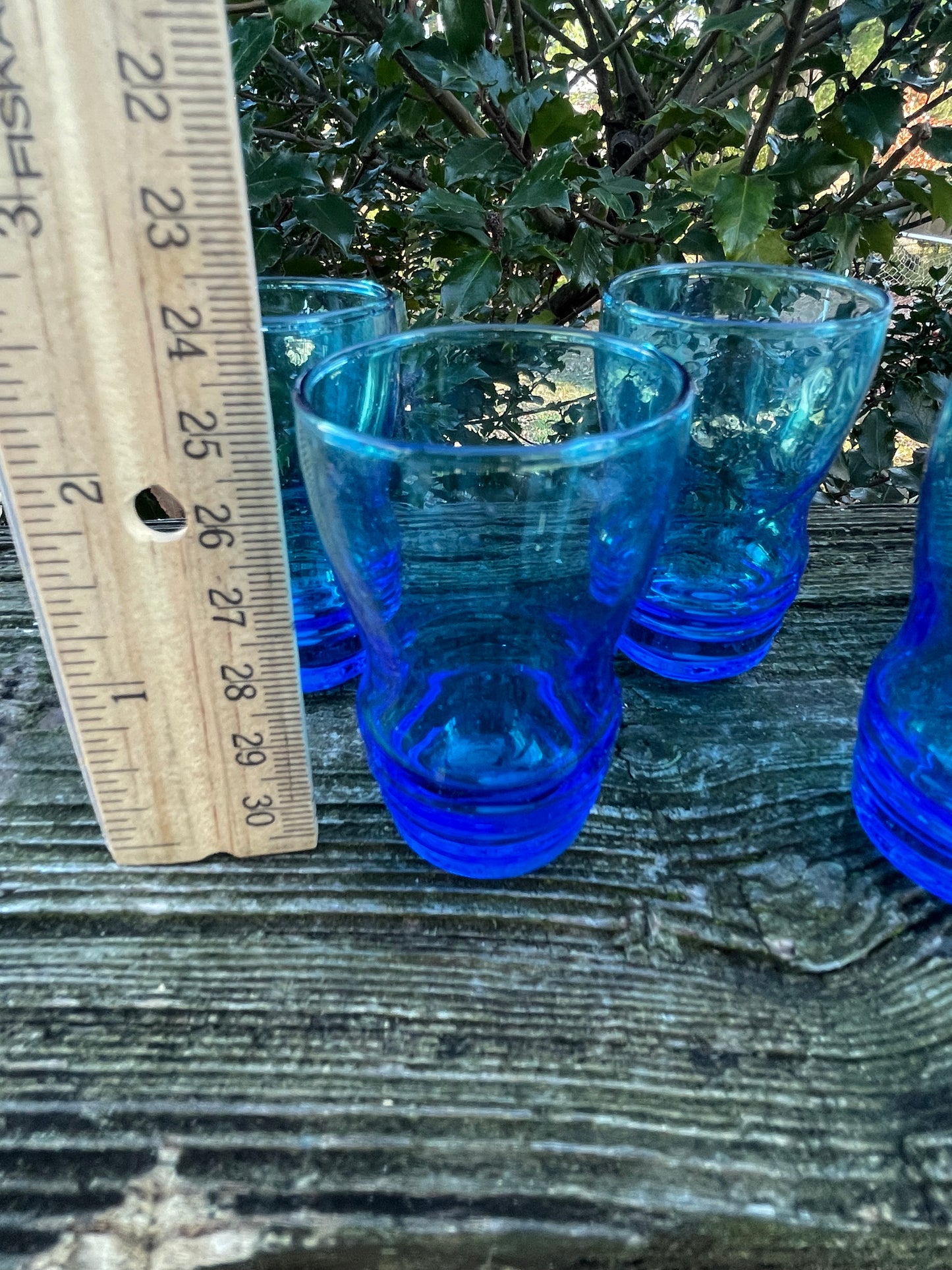 5 Italian Glass ~ Shot Glasses