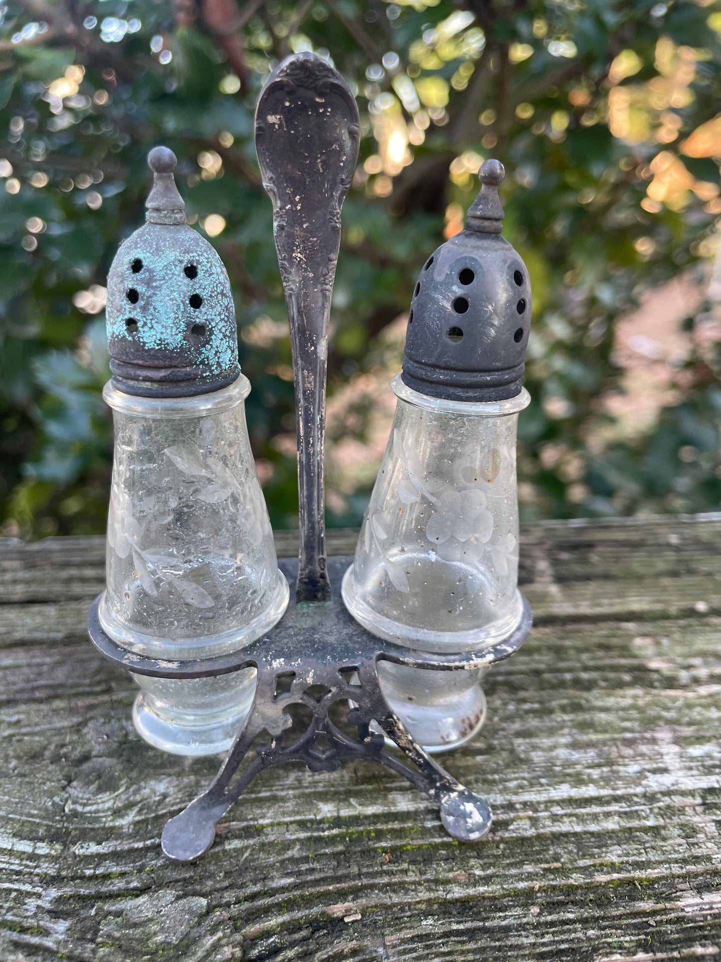 Vintage Sterling Salt and Pepper Set