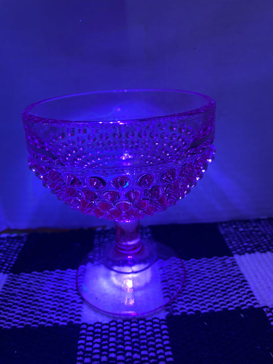 LE Smith Hobnail Sherbet Footed Cup