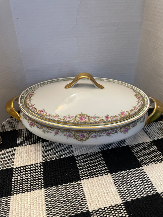 Oval Limoges Covered Serving Dish