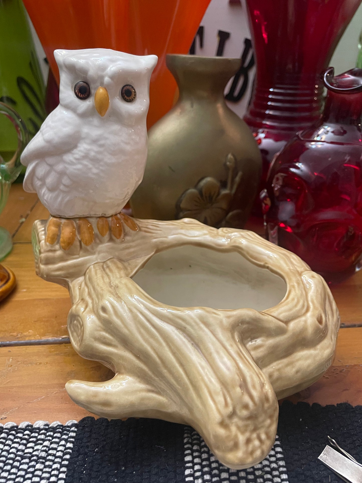 Owl Ceramic Planter 8x8”