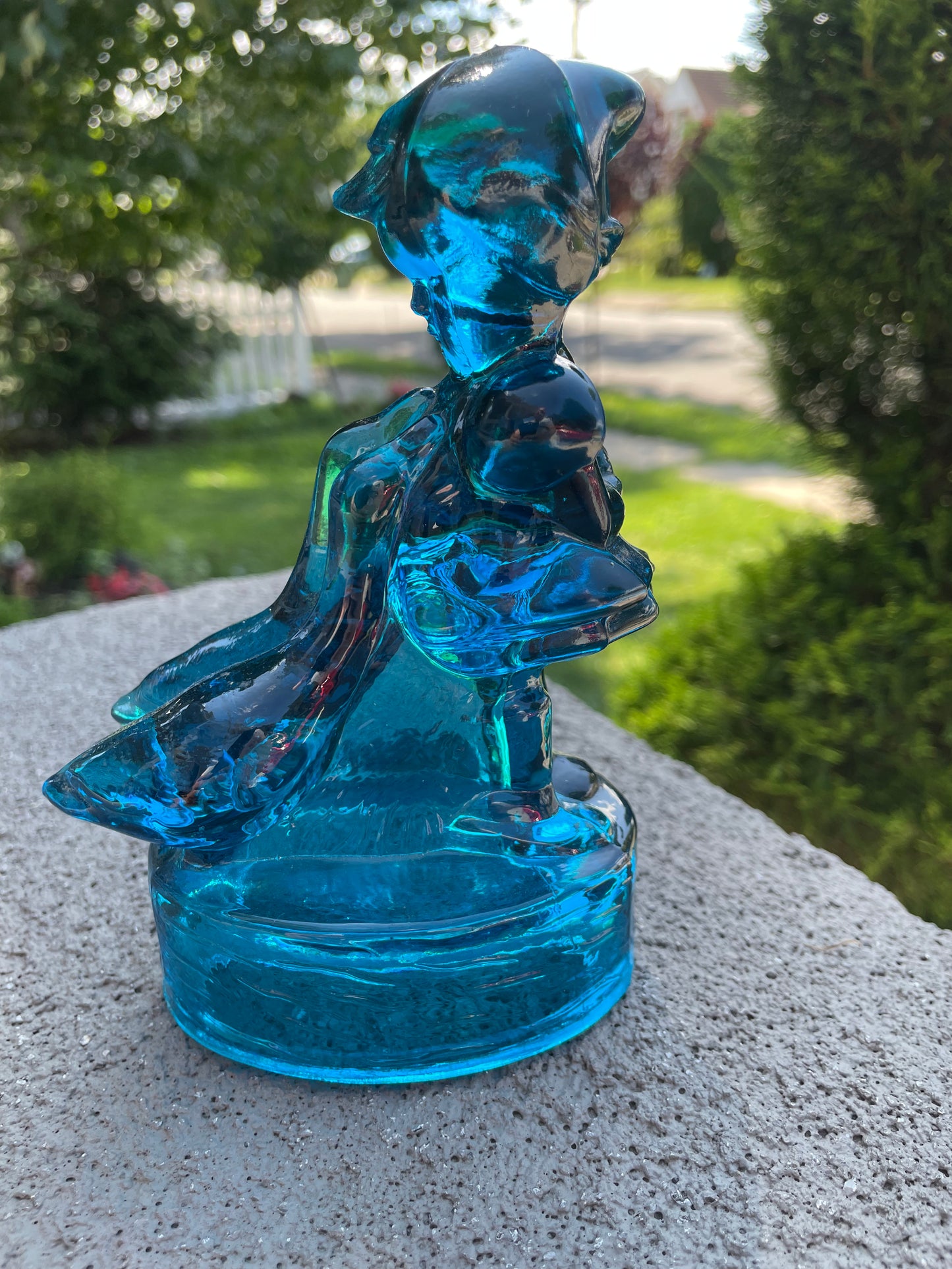 LE Smith Glass Girl with Goose