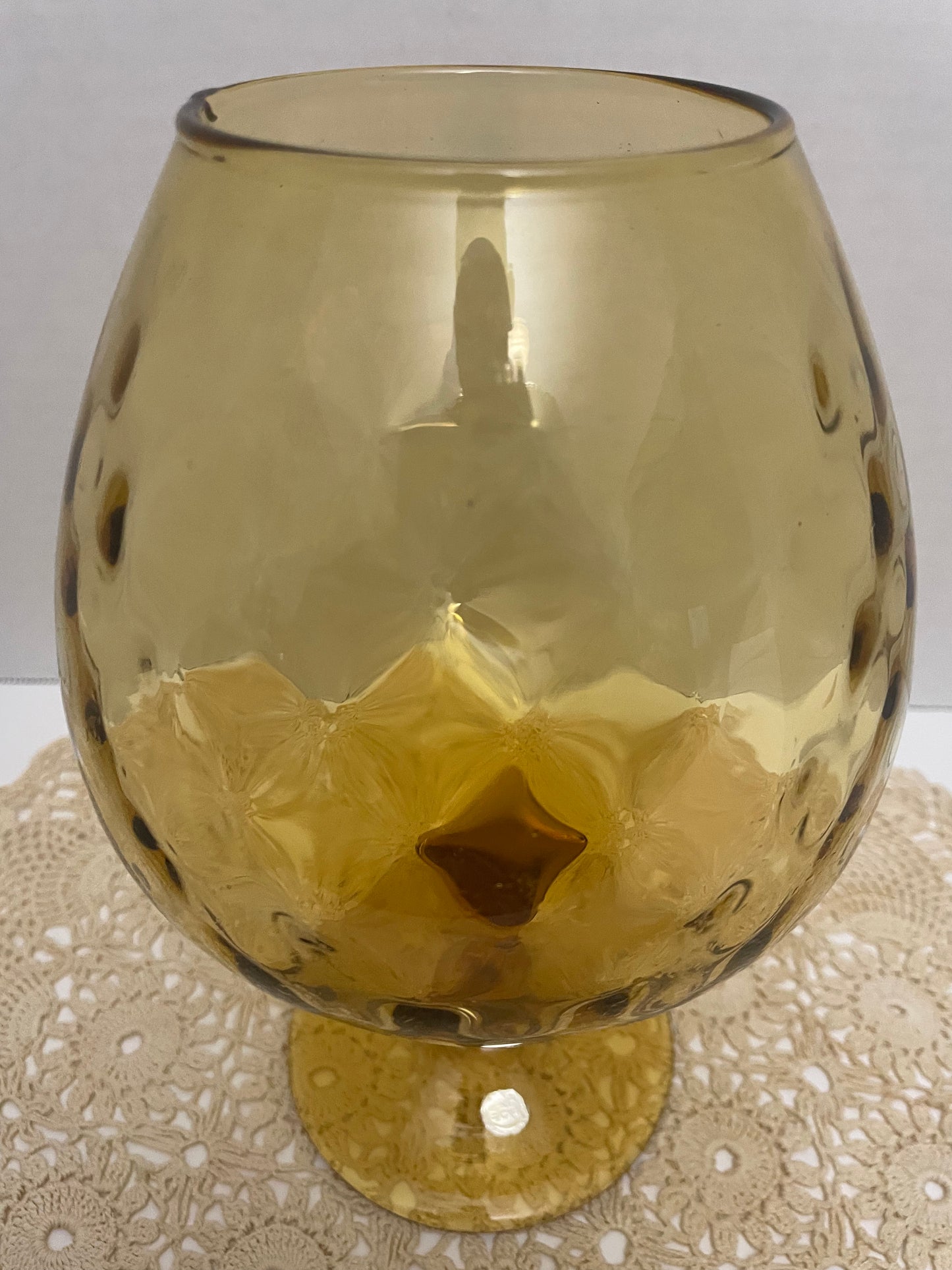 Italian Glass Brandy Snifter 9”