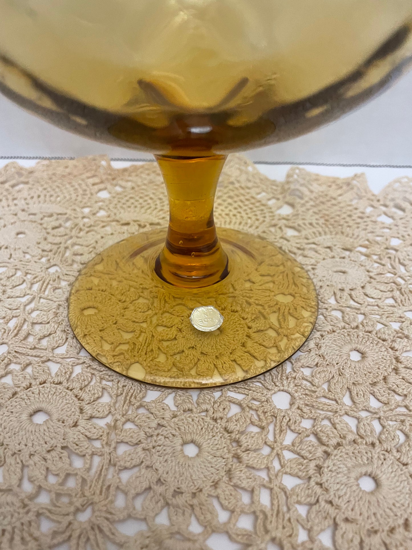 Italian Glass Brandy Snifter 9”