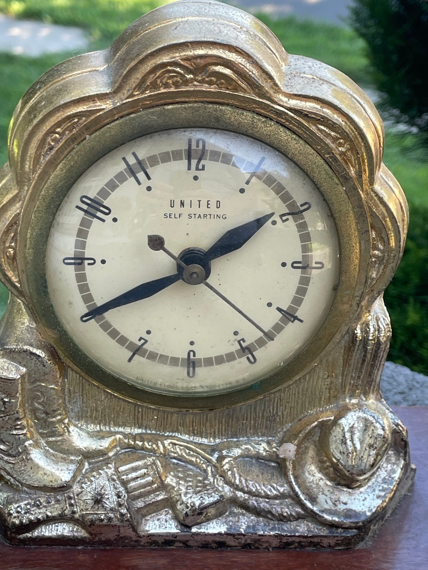 Vintage United Horse Mantle Clock