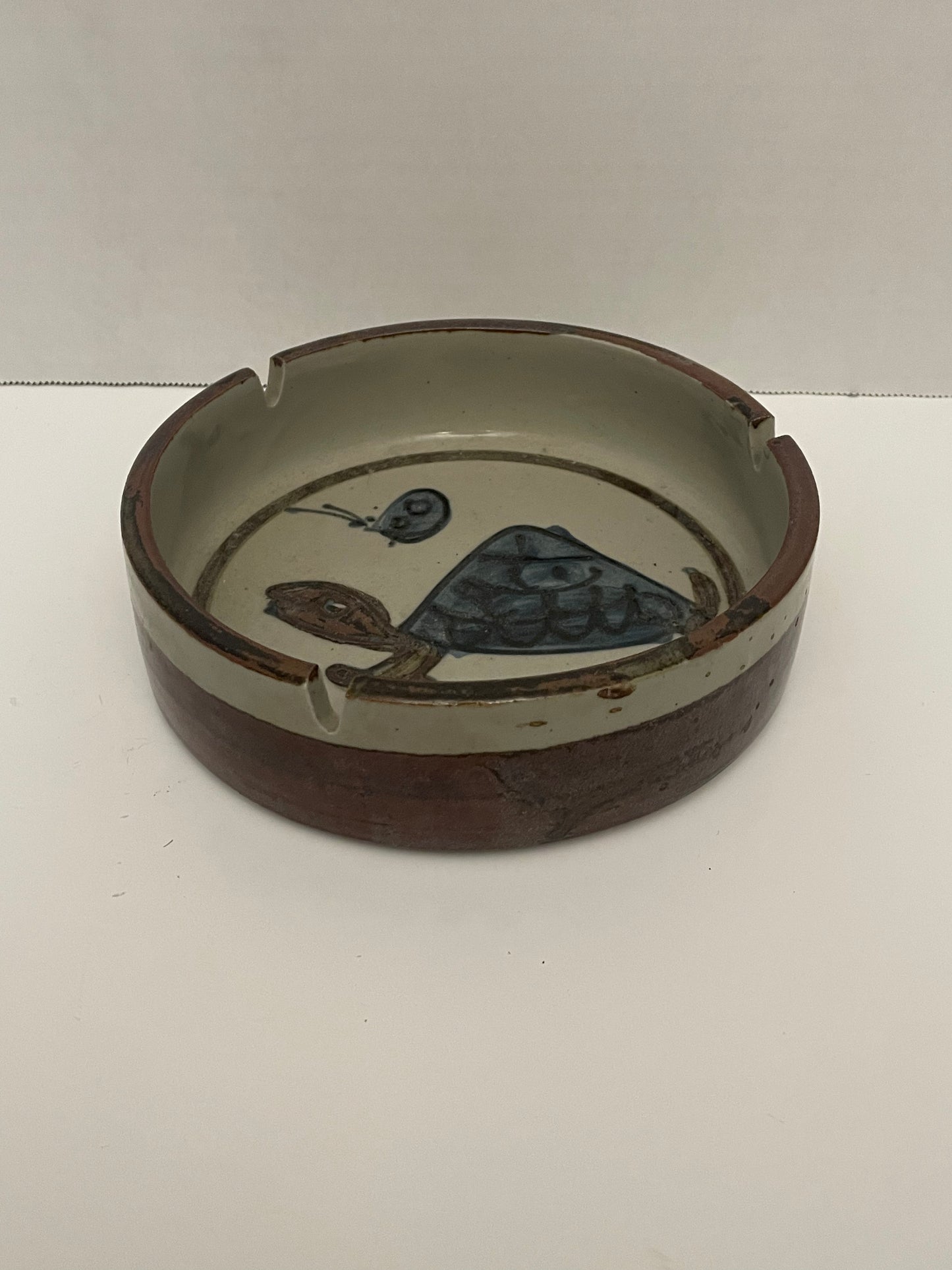 Turtle Pottery Ashtray or Trinket Dish