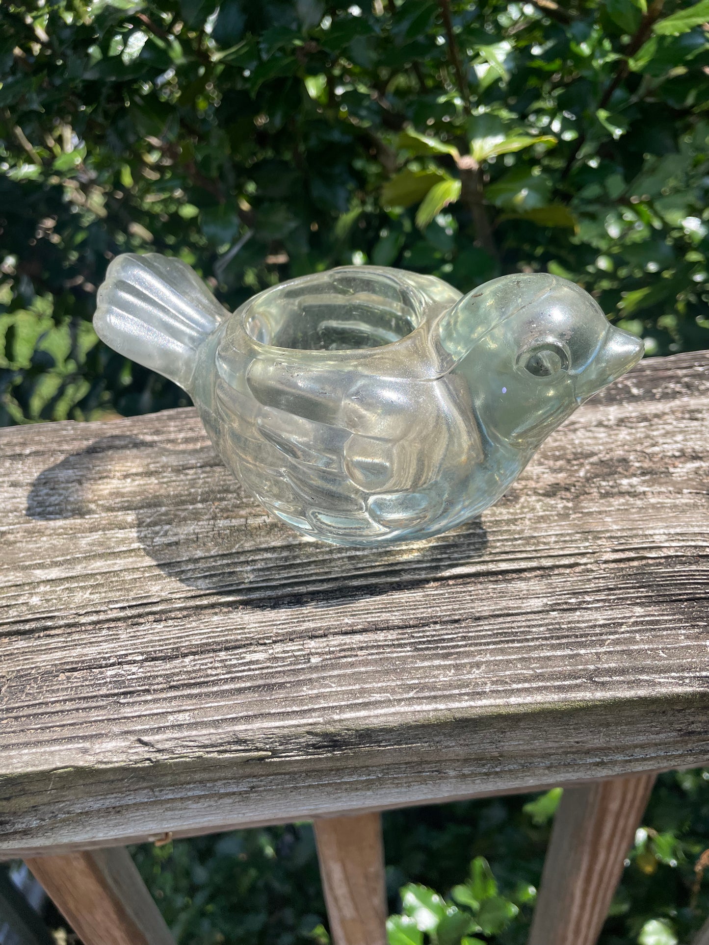 Indiana Glass Bird Votive Candle Holder