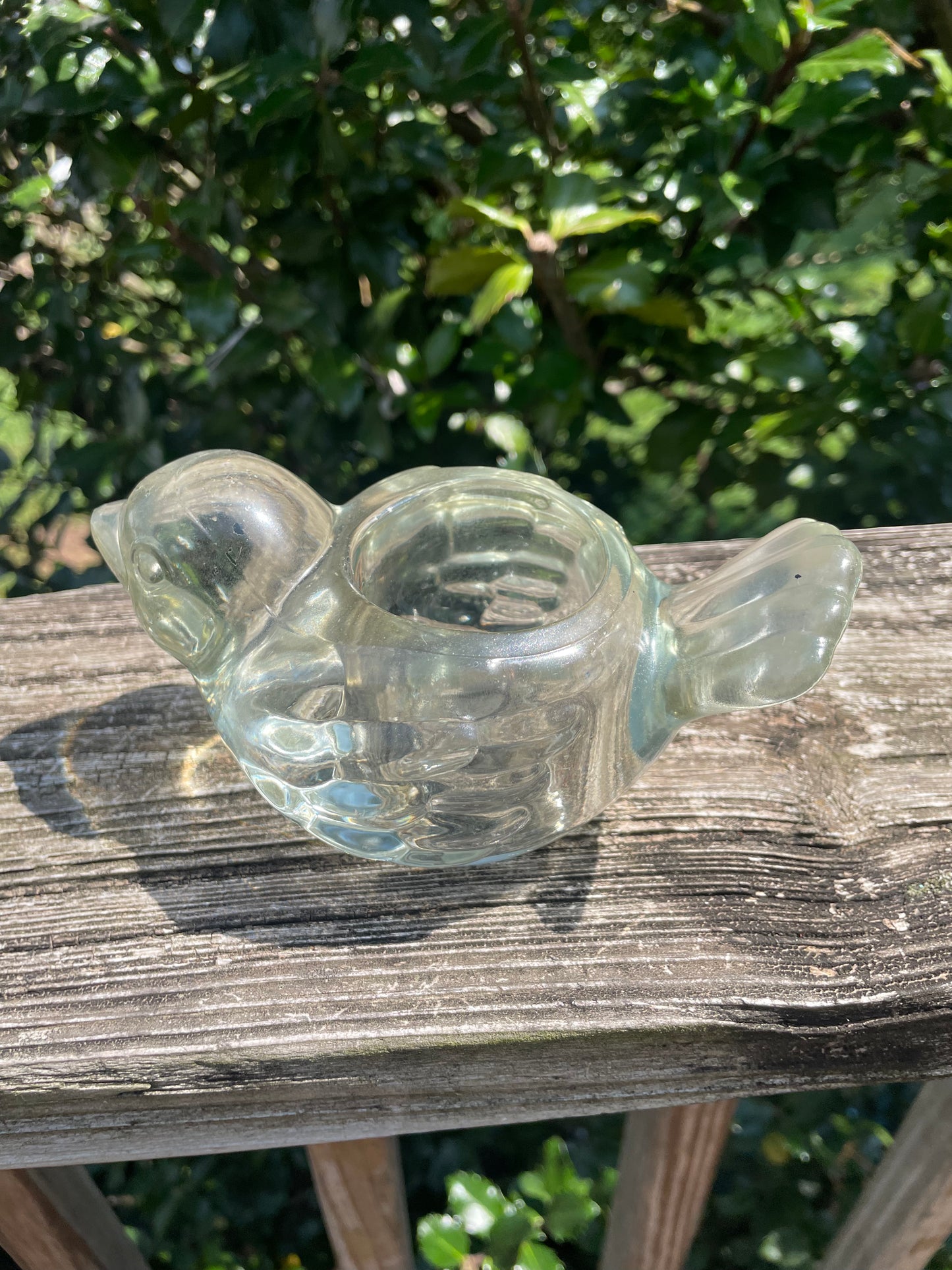 Indiana Glass Bird Votive Candle Holder