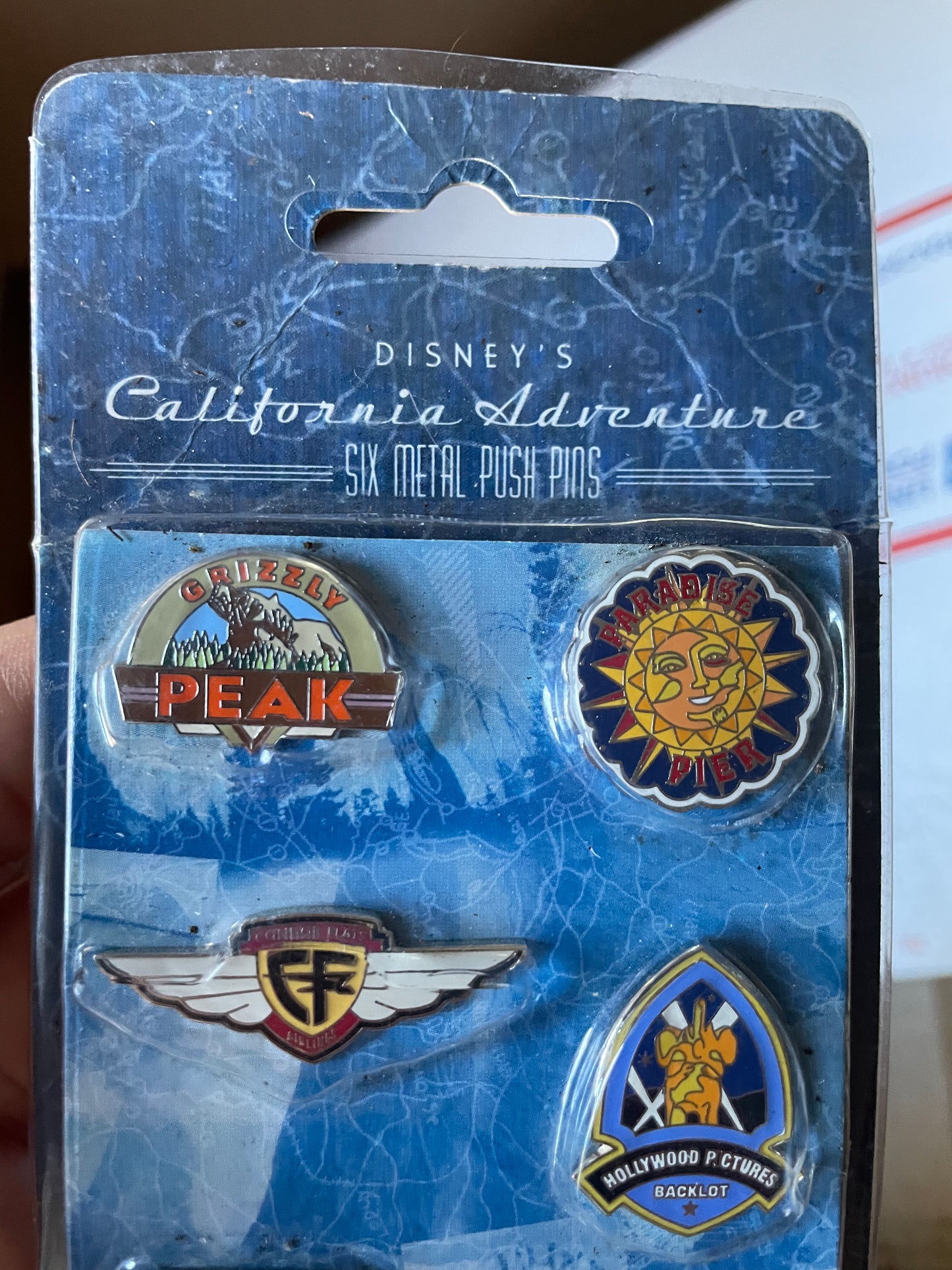 Disney ~ California Adventures ~ 6 Metal Pin Set