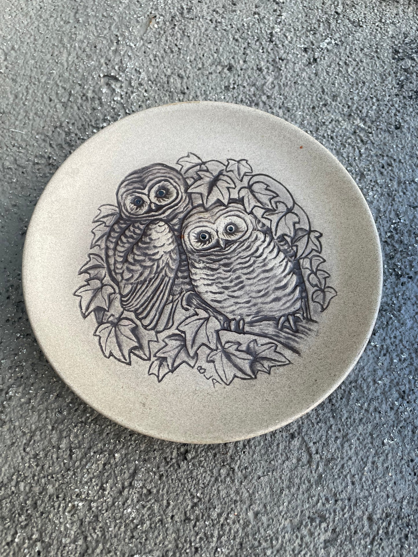 Poole Owl Plate