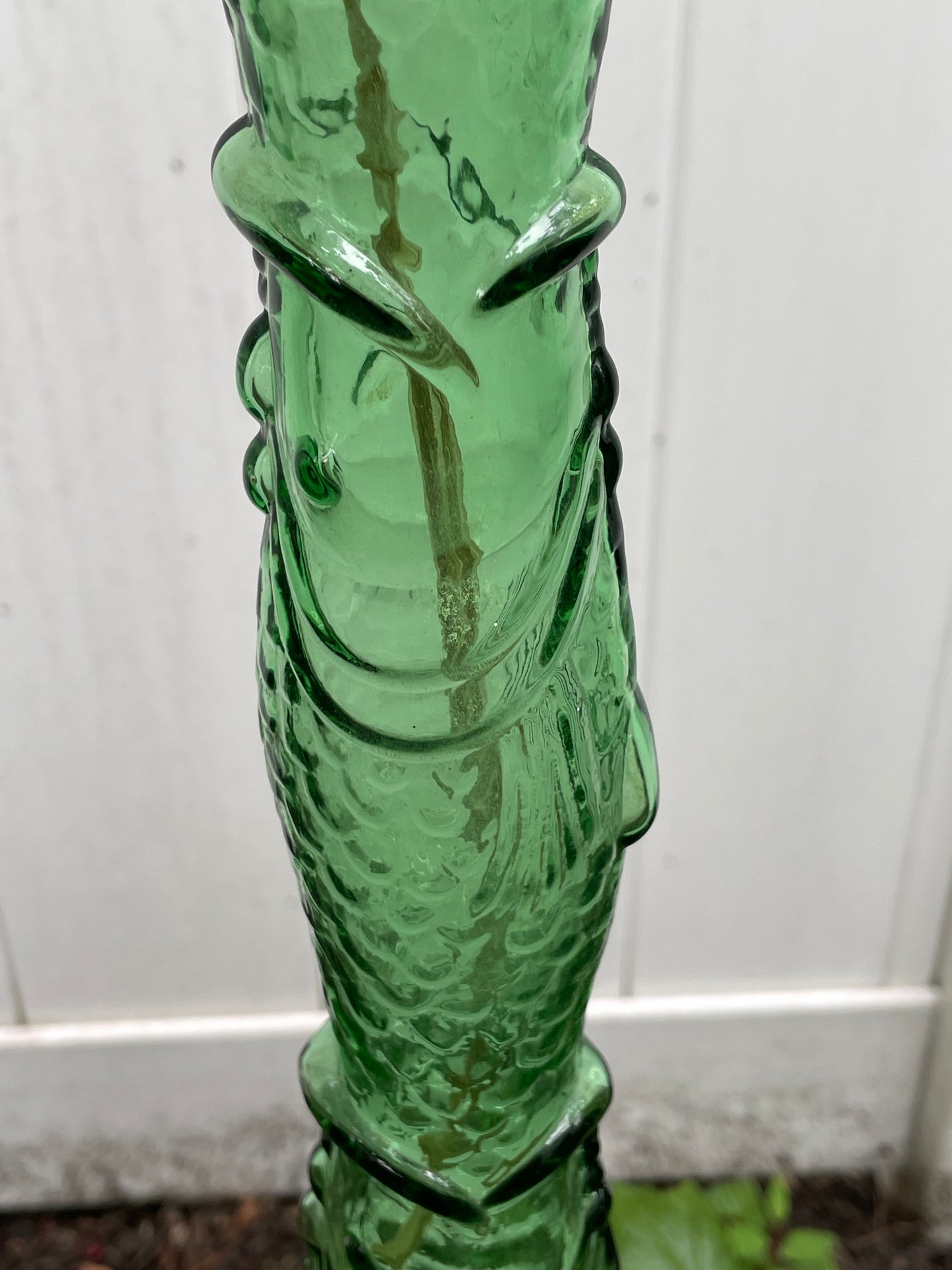 MCM Italian Green Glass 54” Floor/Table Lamp