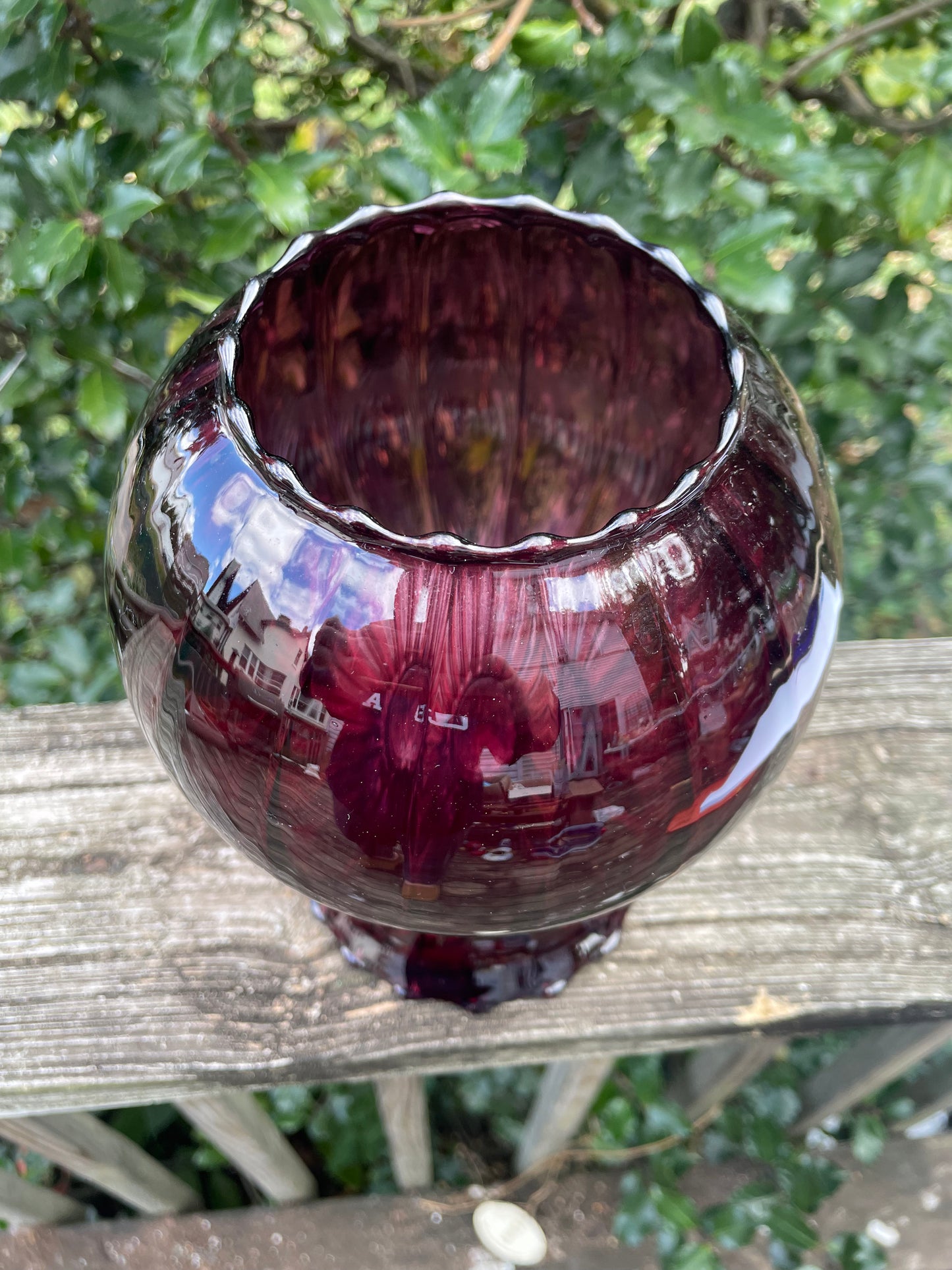 Anthropologie Amethyst Vase 8.5”